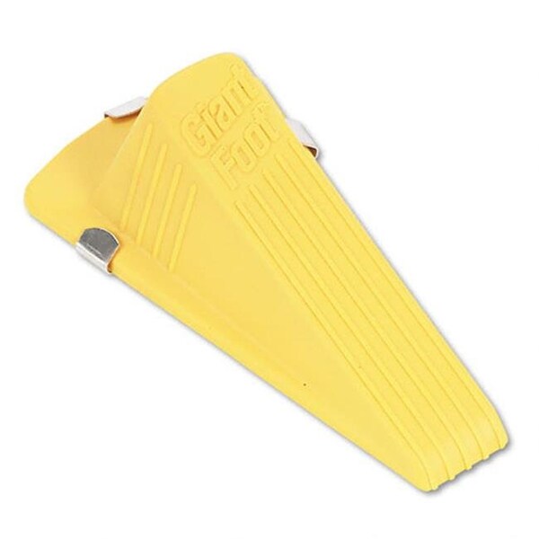 Patioplus Giant Foot Magnetic Doorstop No-Slip Rubber Wedge 3-1/2w x 6-1/4d x 2h Yellow EA - PA213369 - main